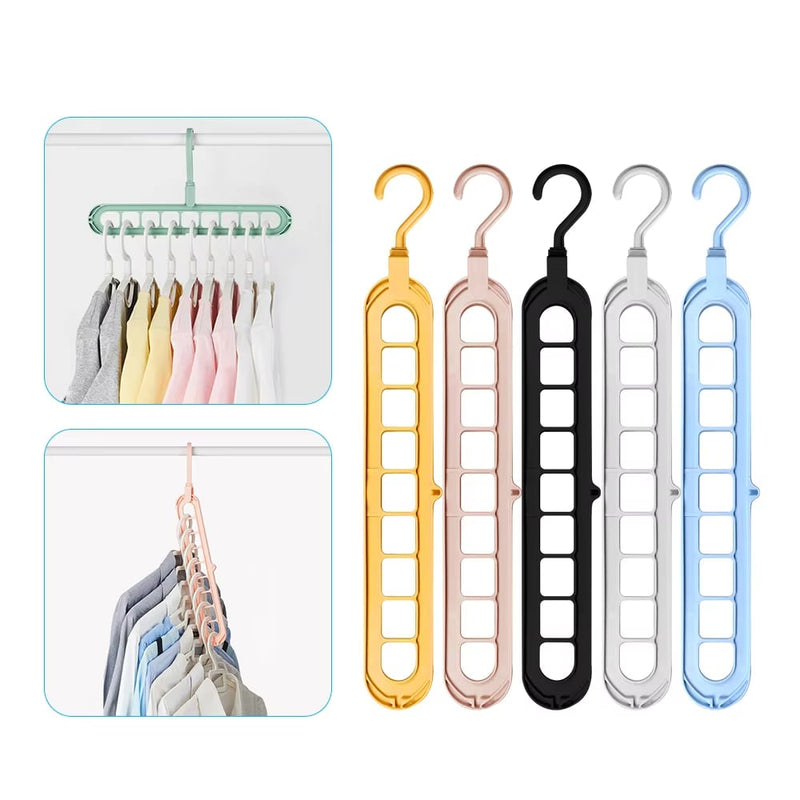 9-in-1 Space Saver! –🤩Rotating Windproof Clothes Organizer (2pcs) detail view